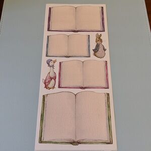 Colorbok Beatrix Potter Big Sticker Sheet Vintage 2001 Peter Rabbit Journal